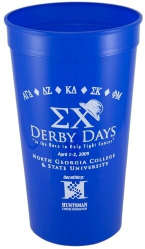 22 oz Smooth Wall Plastic Stadium Cup